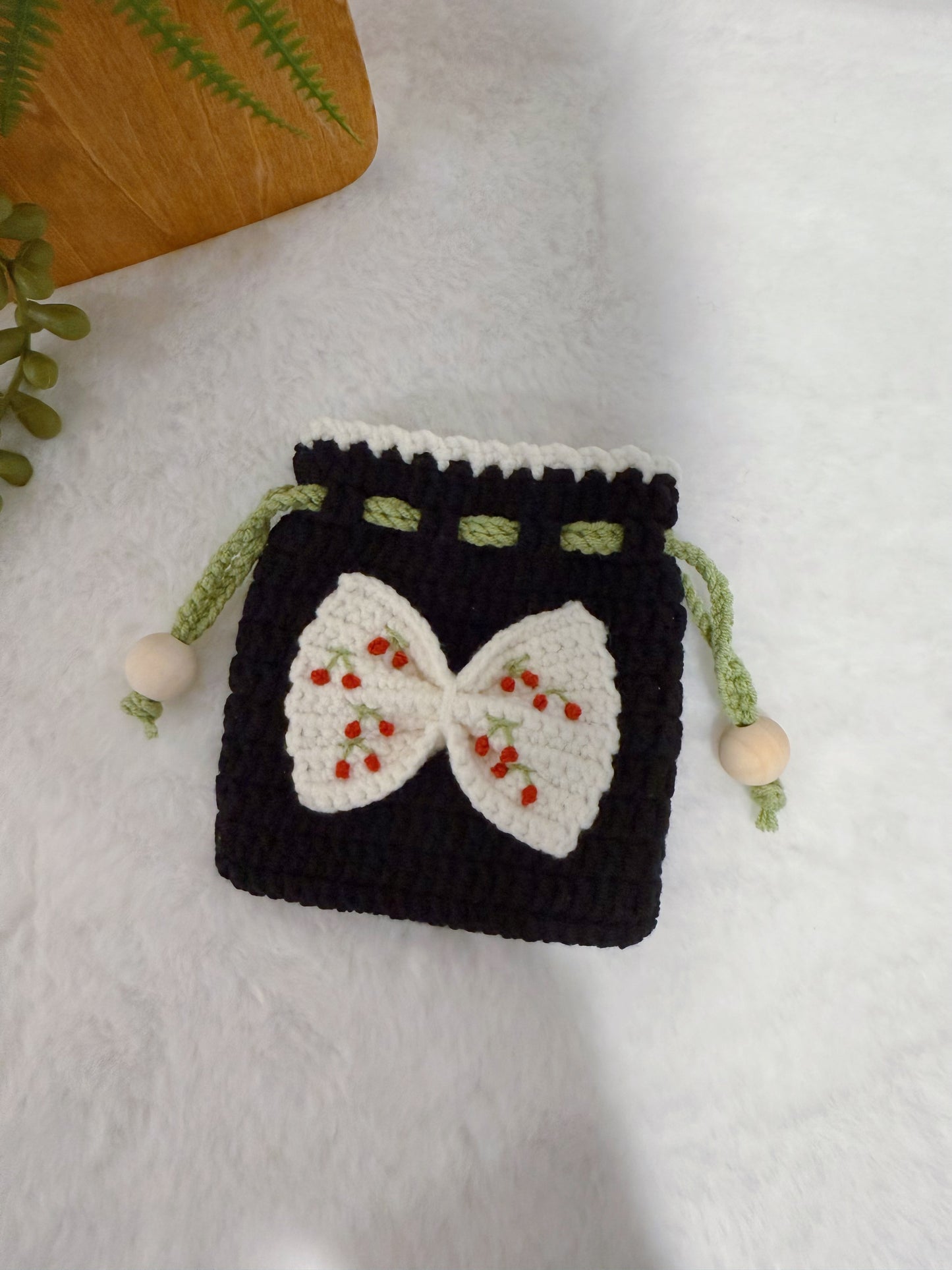 Cherry Bow Mini Purse