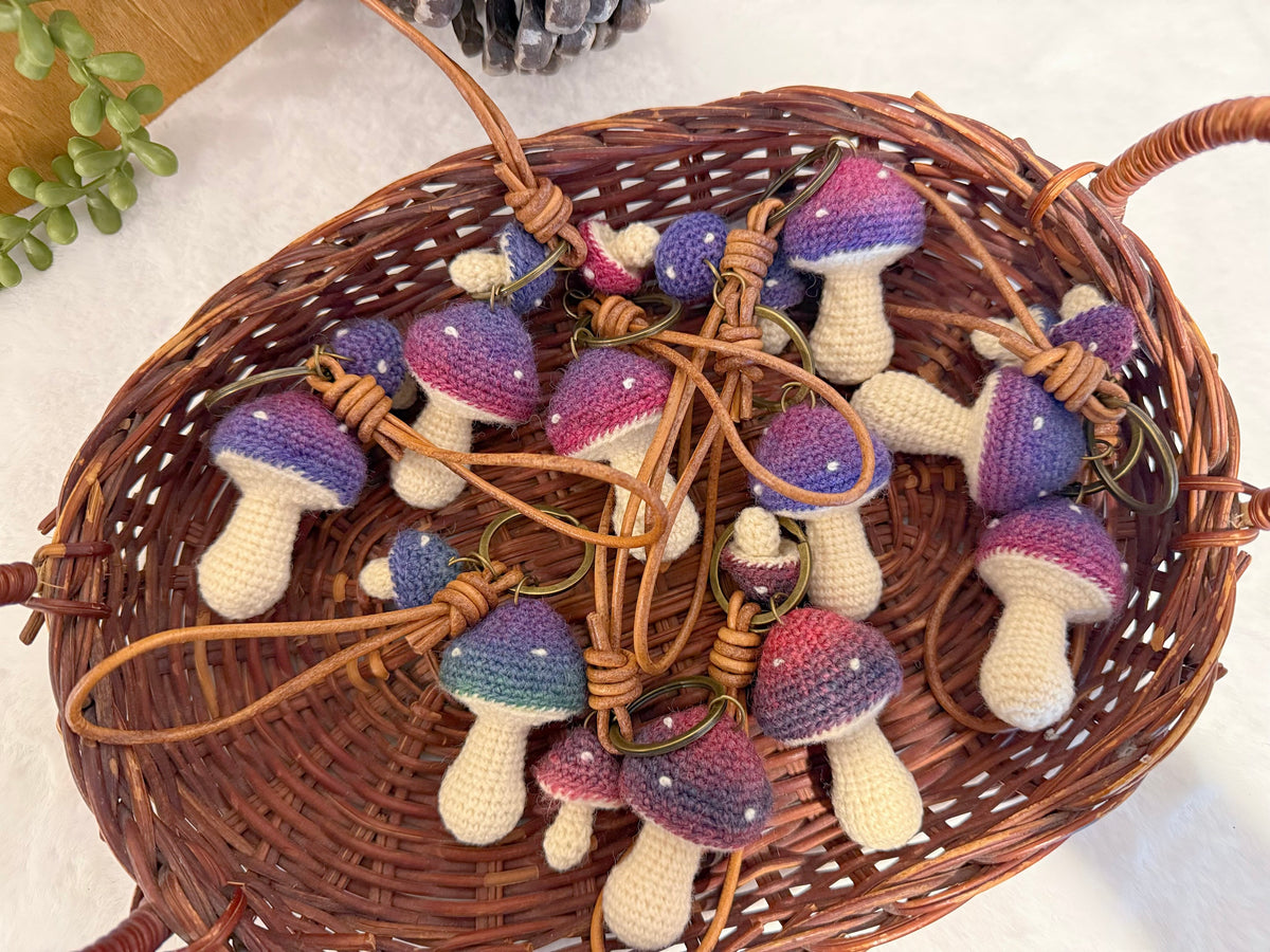 Enchanted Mushroom Key Charm