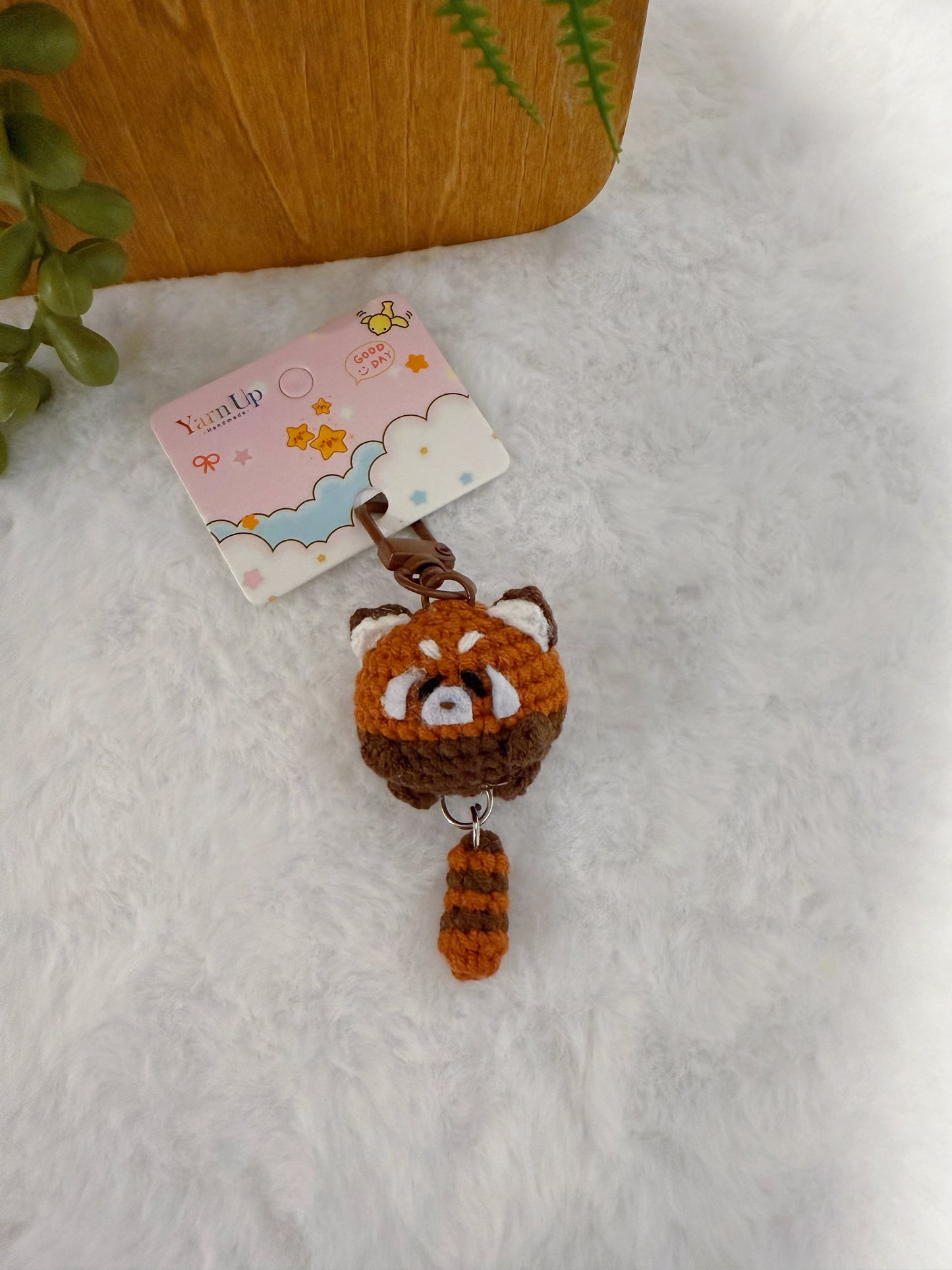 Droopy Red Panda Key Charm