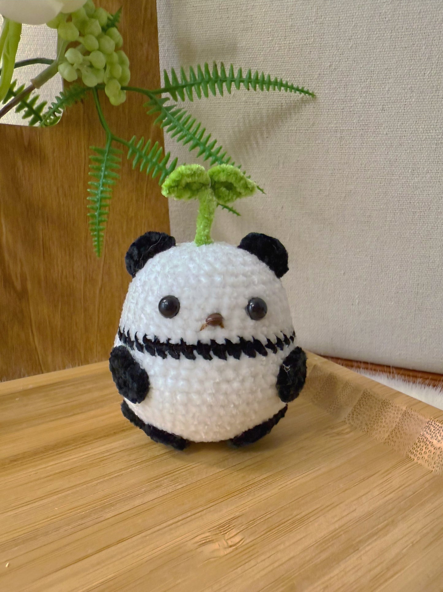 Sprout Panda Key Charm