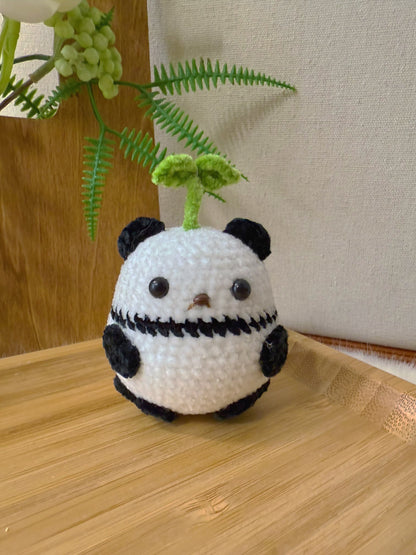 Sprout Panda Key Charm