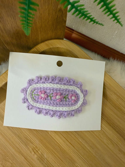 Pastel Garden Hair Clip