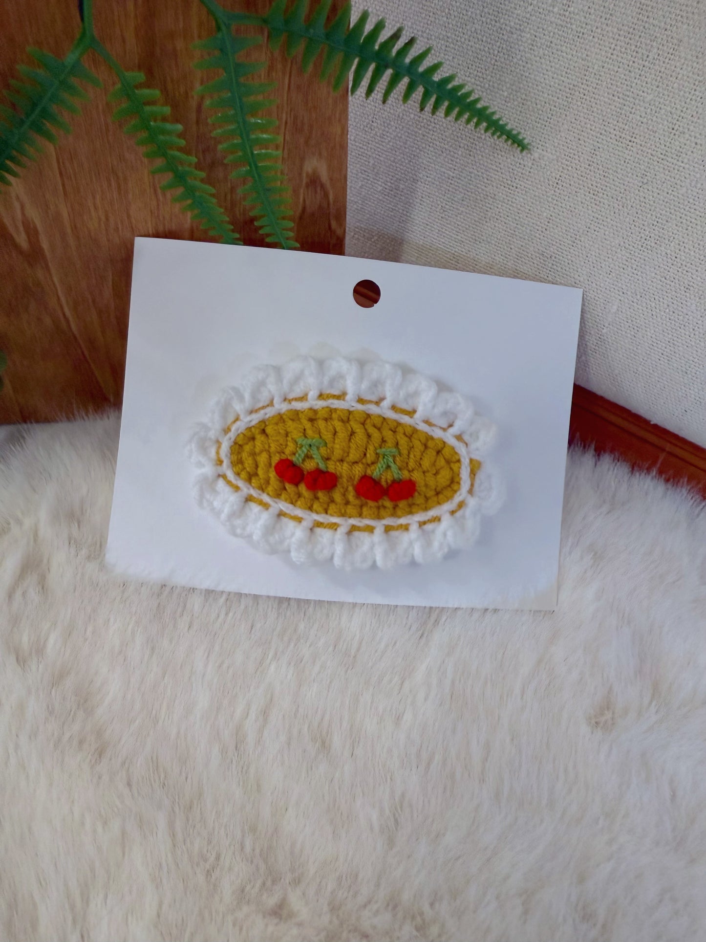 French Cottage Cherry Hair Clip