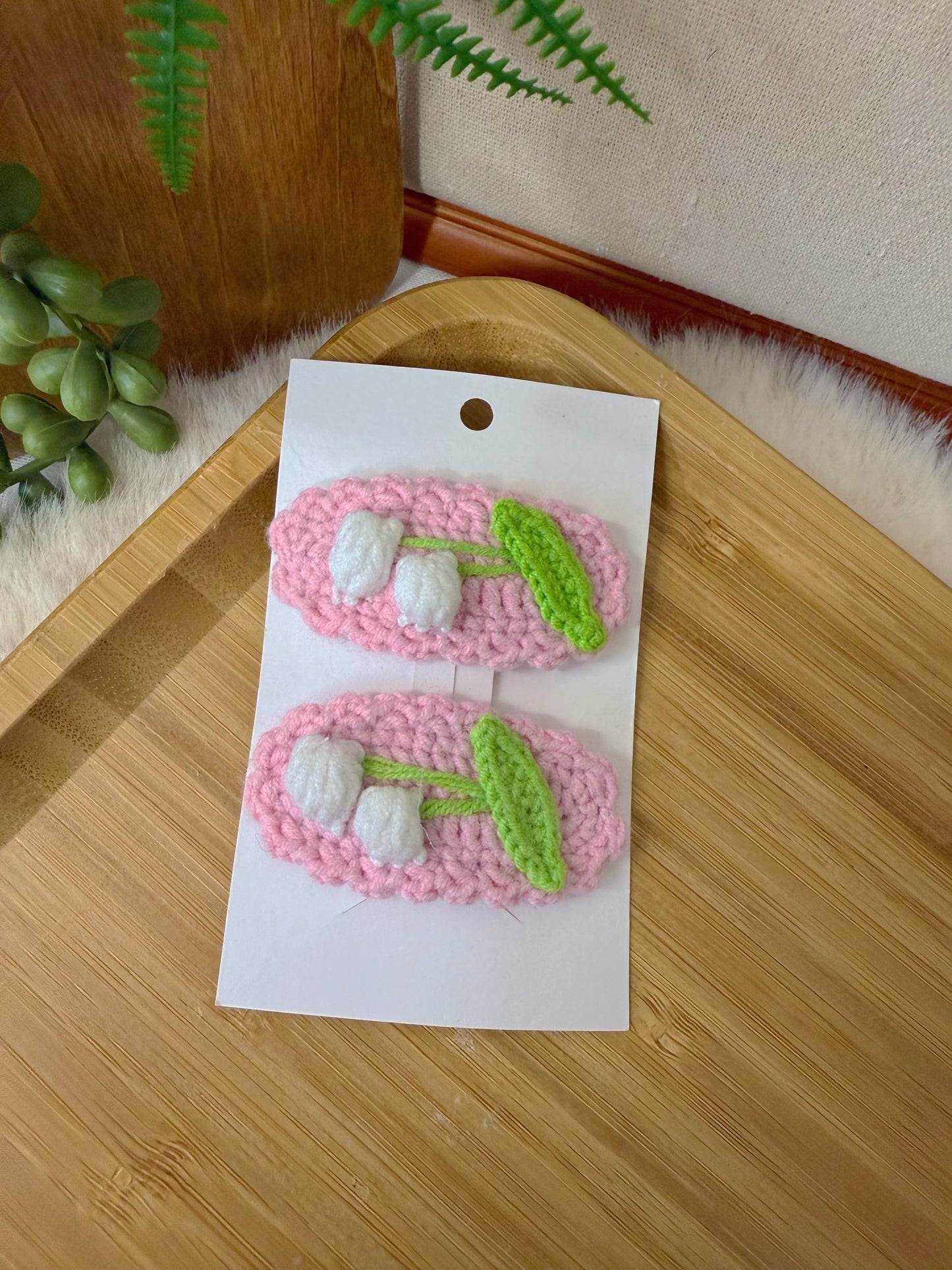 Lily of the Valley Hair Clip