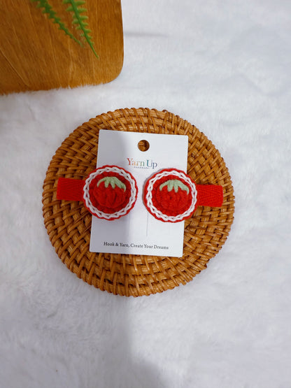 Strawberry Baby Hair Clips
