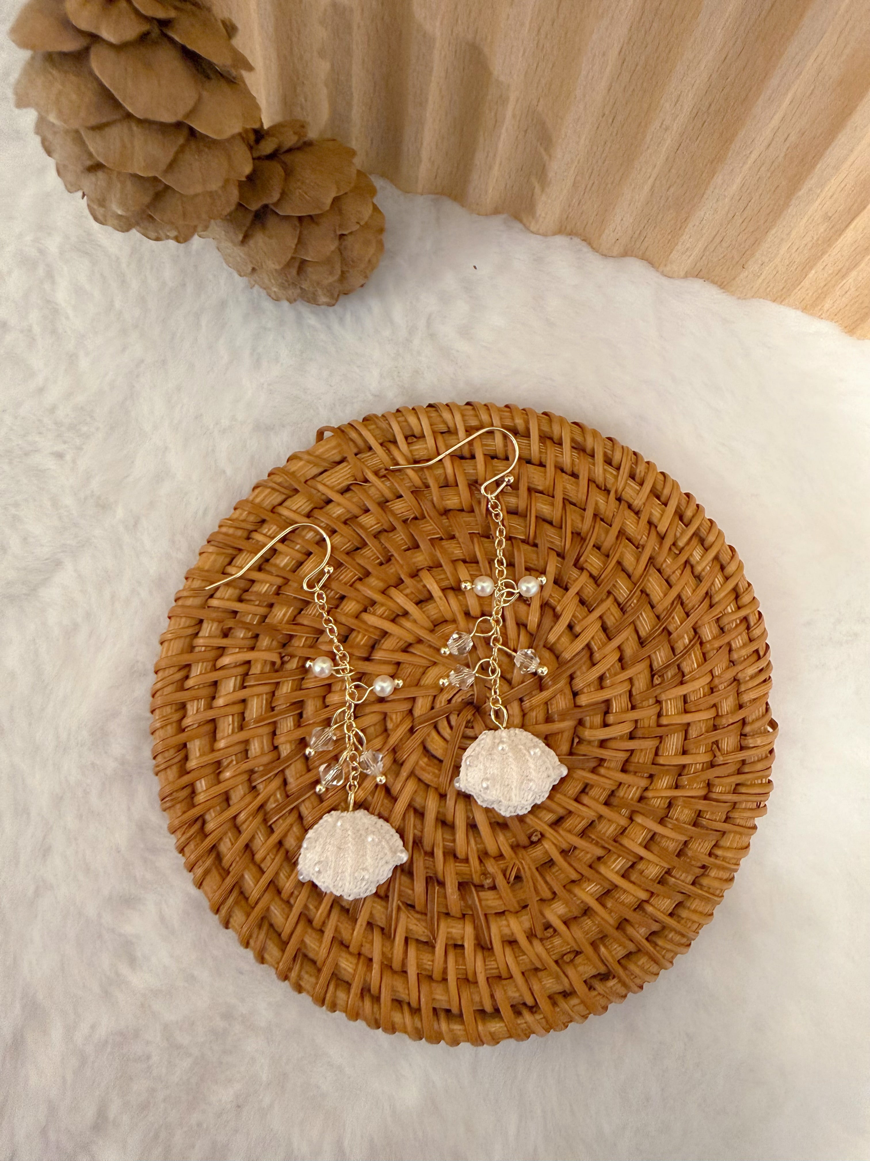 Ethereal Seashell Earrings