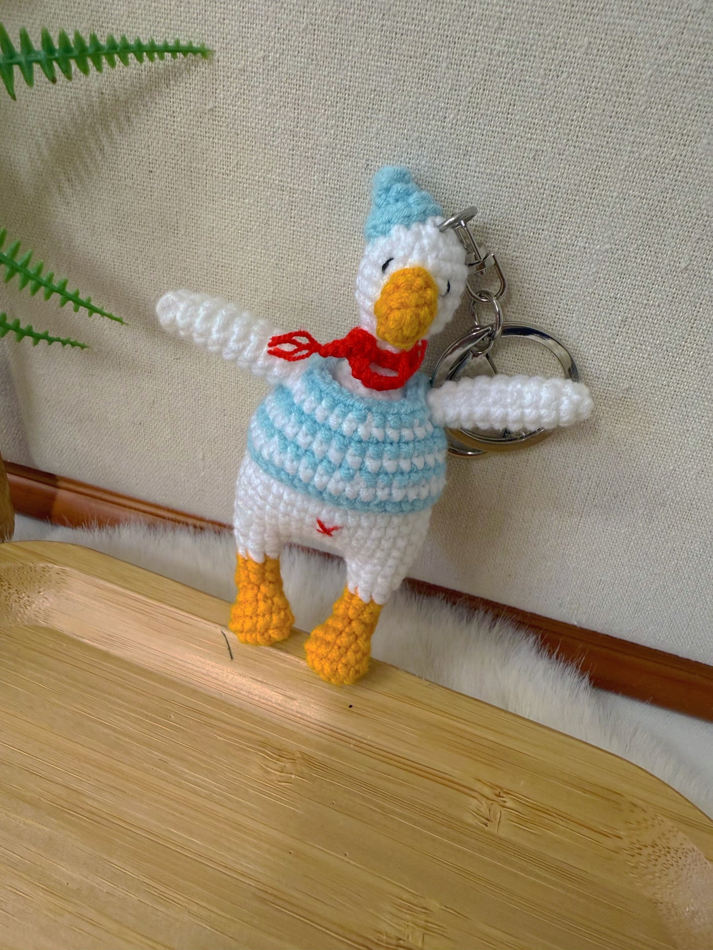 Childish Goose Key Charm