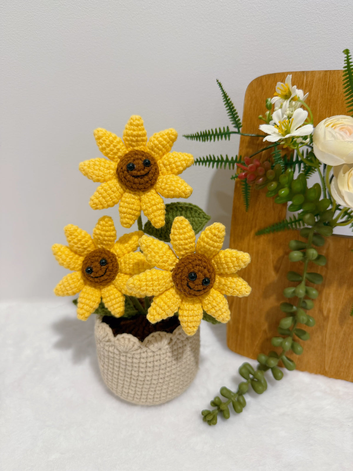 Three Little Cutie Smiles in Pot