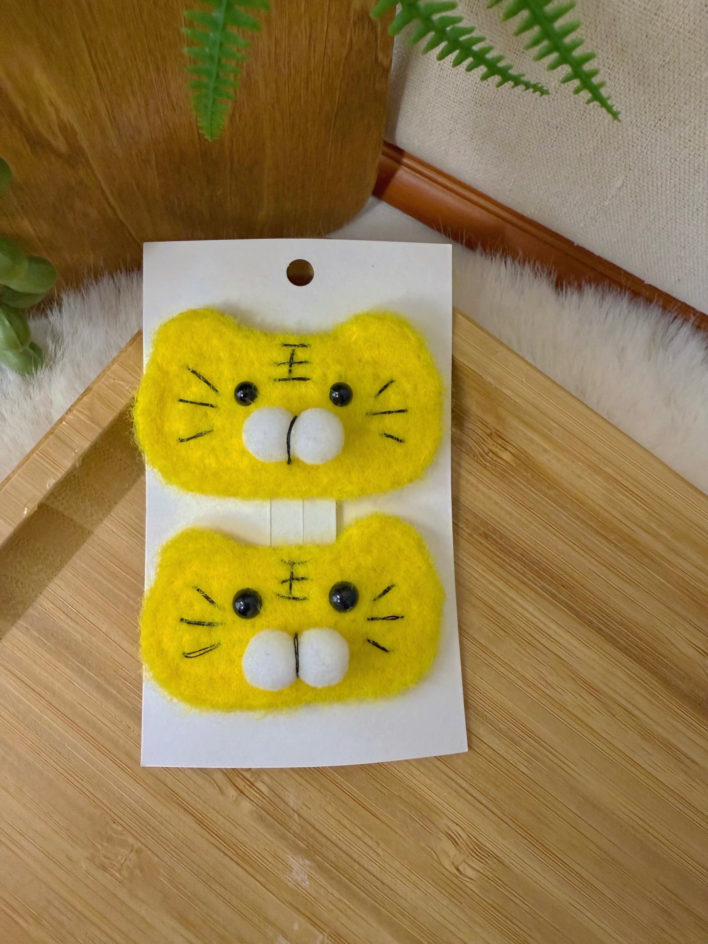 Cotton Candy Tiger Hair Clip