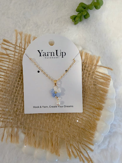Puff Flower Necklace