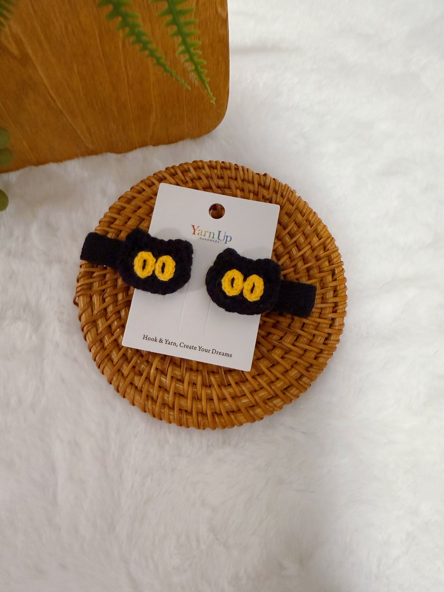 Black Cat Baby Hair Clips