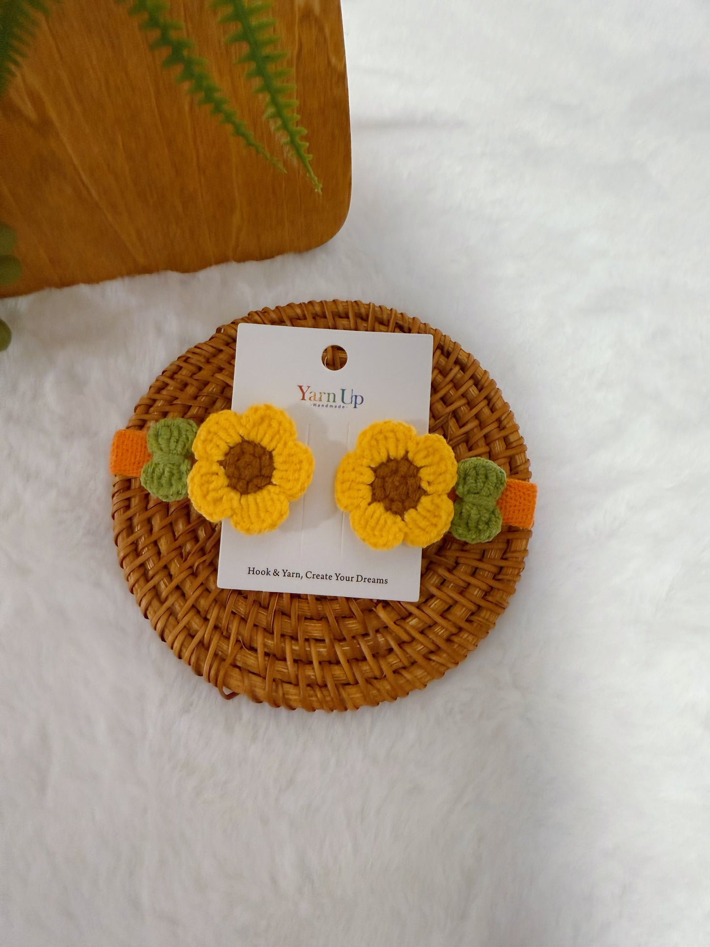 Sunflower Baby Hair Clips