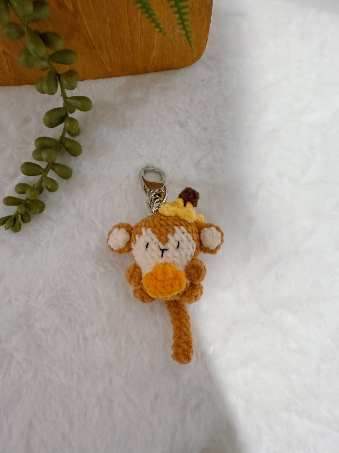 Lucky Monkey Key Charm
