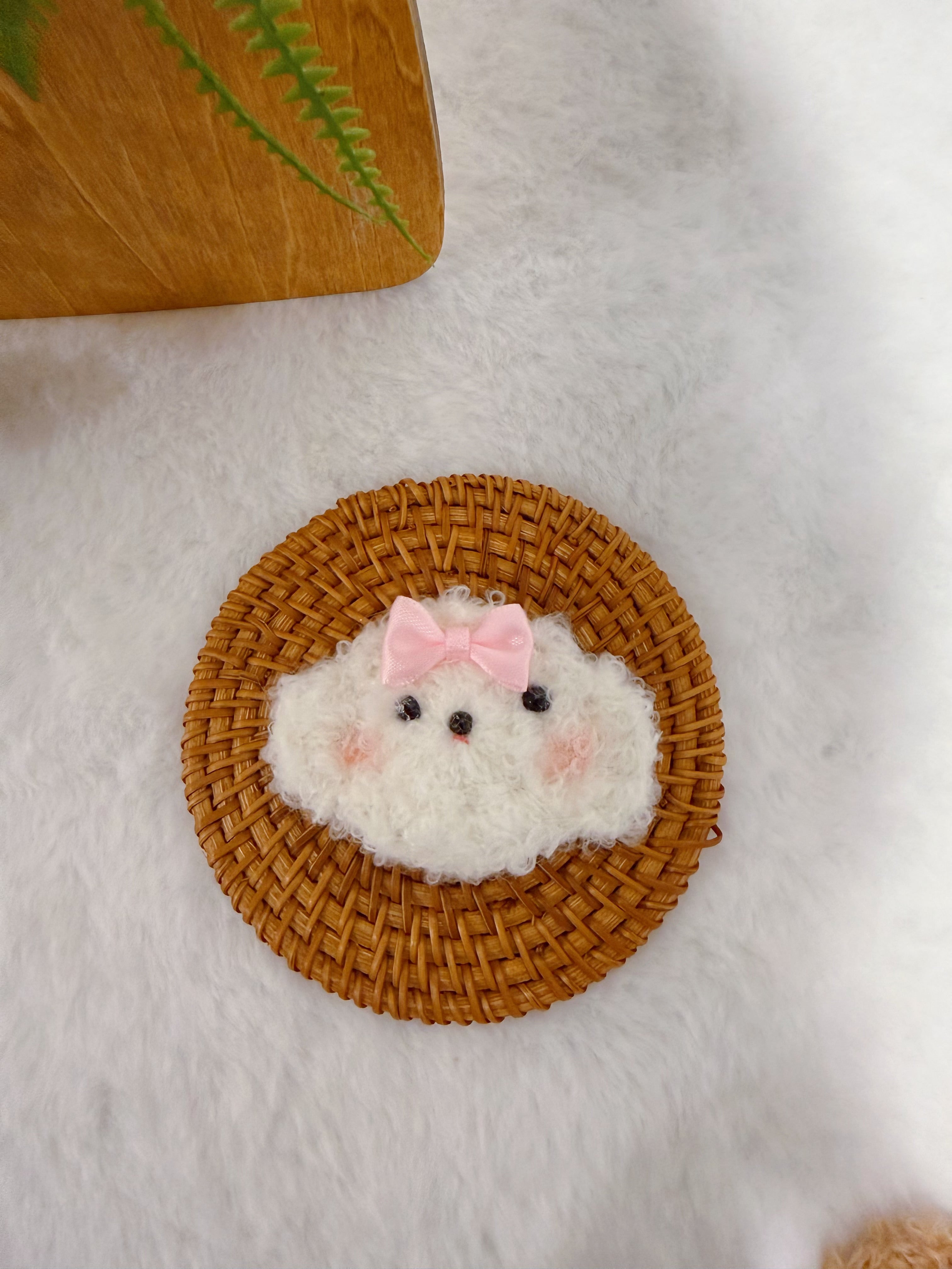 Fluffy Puppy Hair Clip