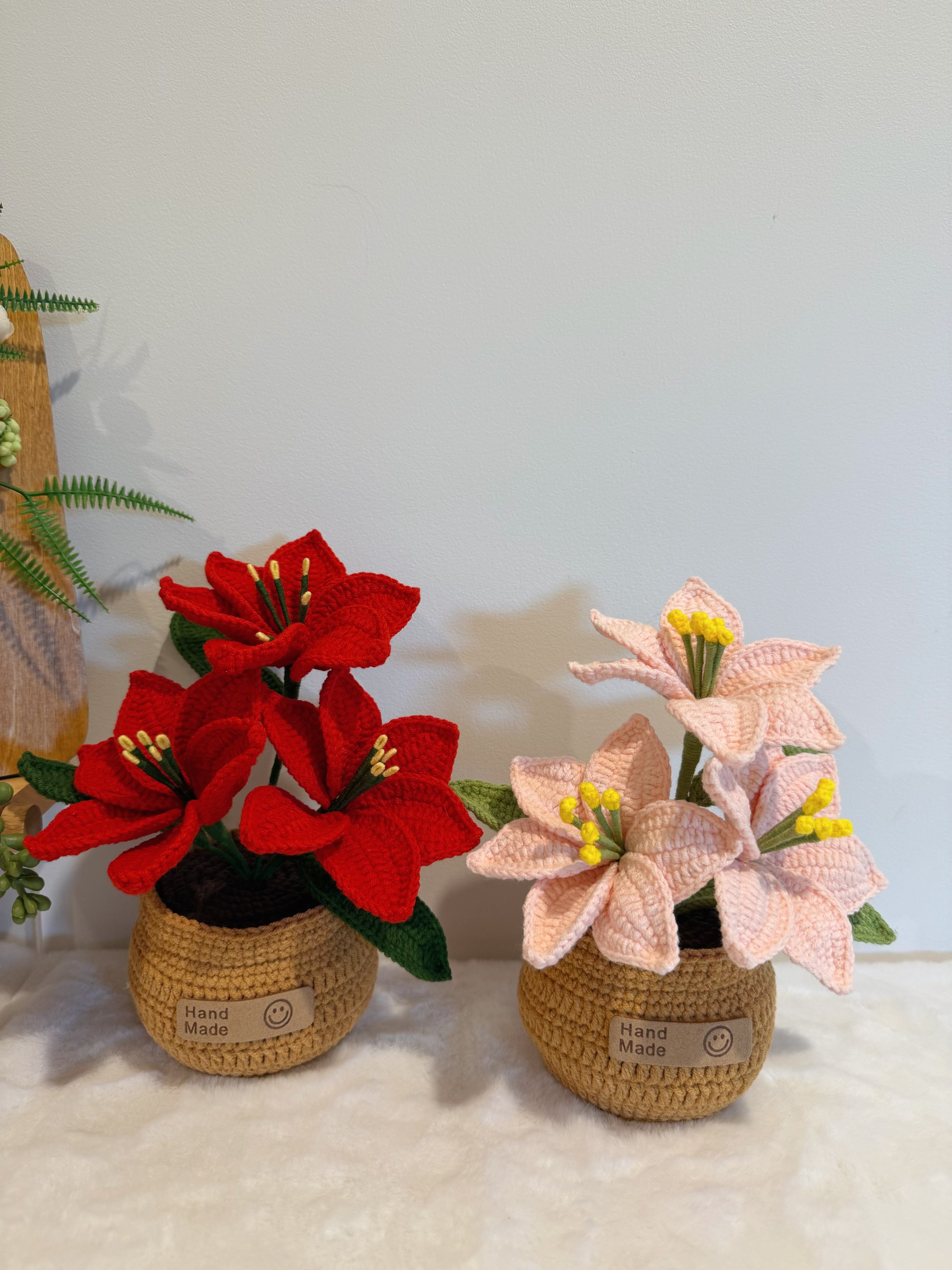 Poinsettia Christmas Flower Pot Decoration