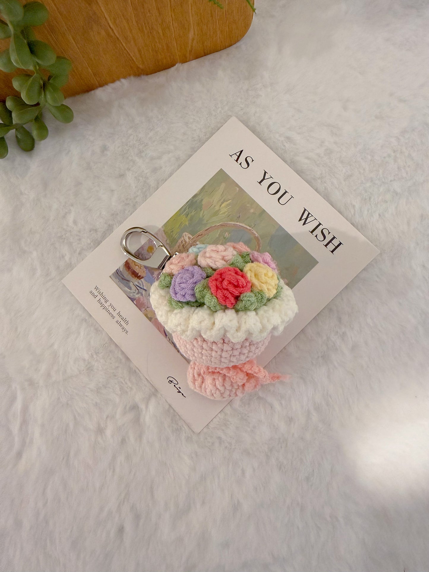 Roses Posy Key Charm