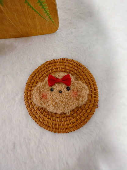 Fluffy Puppy Hair Clip