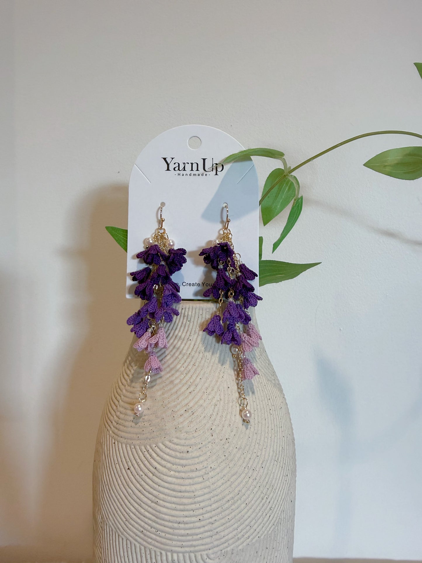 Lavender Lace Earrings