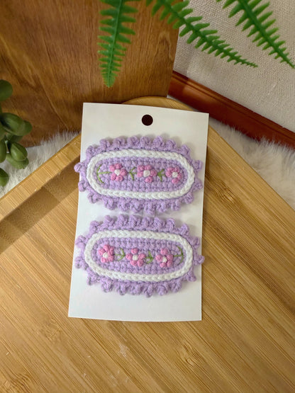 Pastel Garden Hair Clip