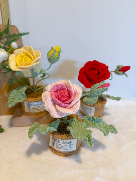 Romantic Rose Pot Decoration