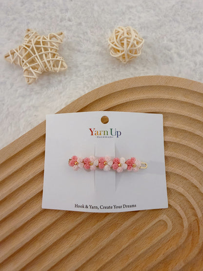 Puff Flowers Hair Clip