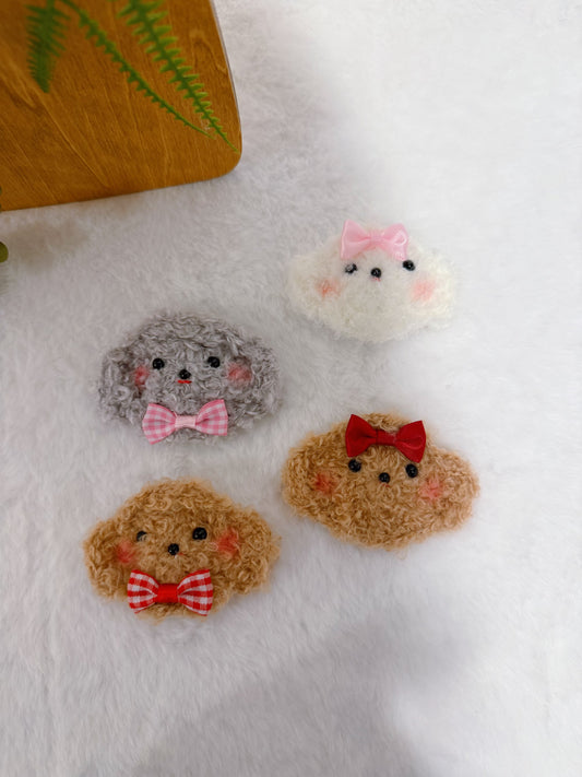 Fluffy Puppy Hair Clip
