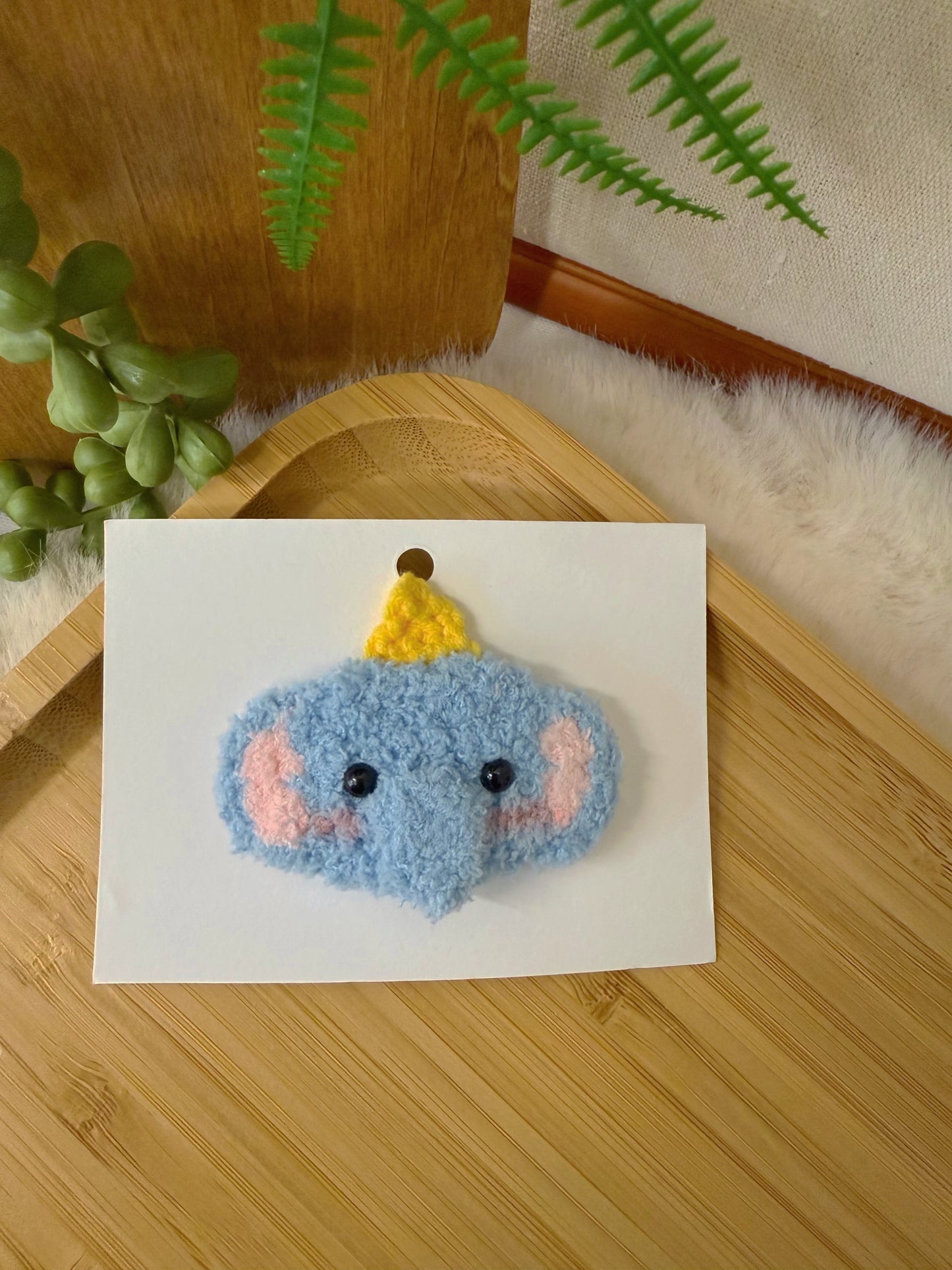 Fluffy Elephant Hair Clip