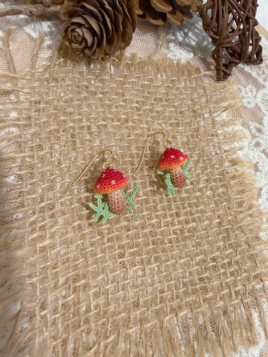 Forest Mushroom Earrings