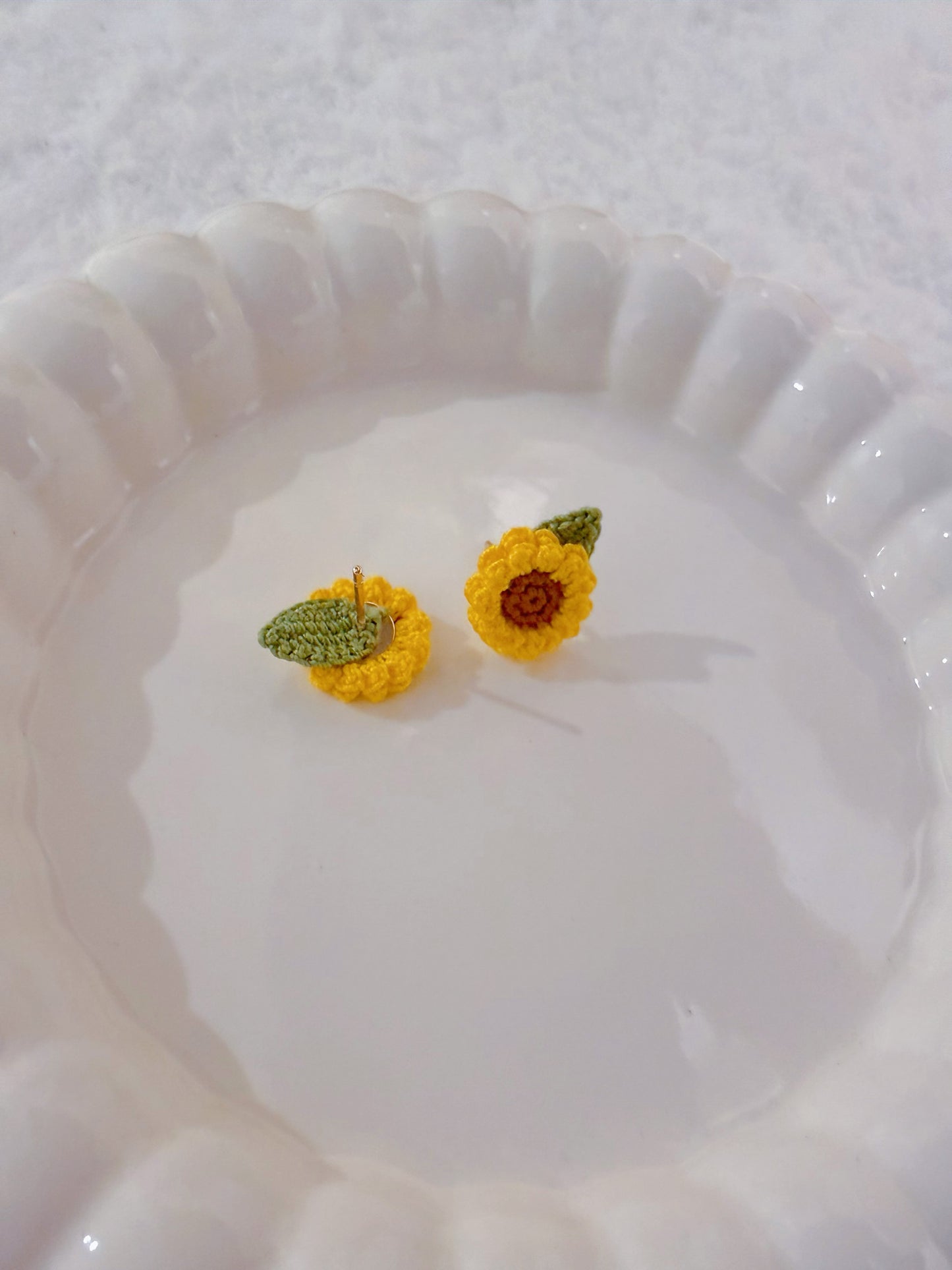Mini Sunflower Stud Earrings