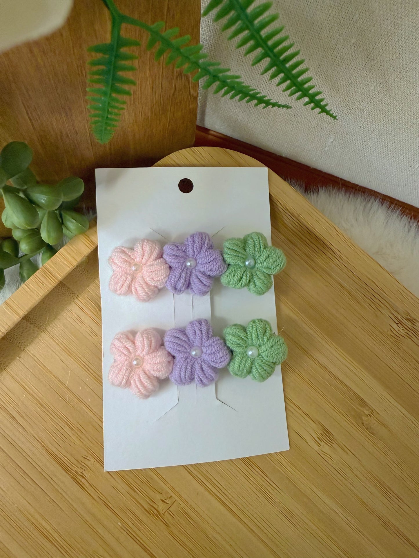 Sugar Triple Bloom Hair Clip