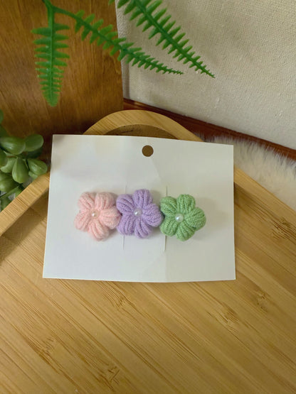 Sugar Triple Bloom Hair Clip