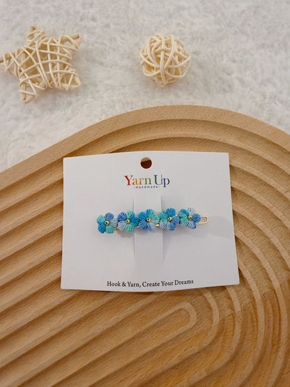 Puff Flowers Hair Clip