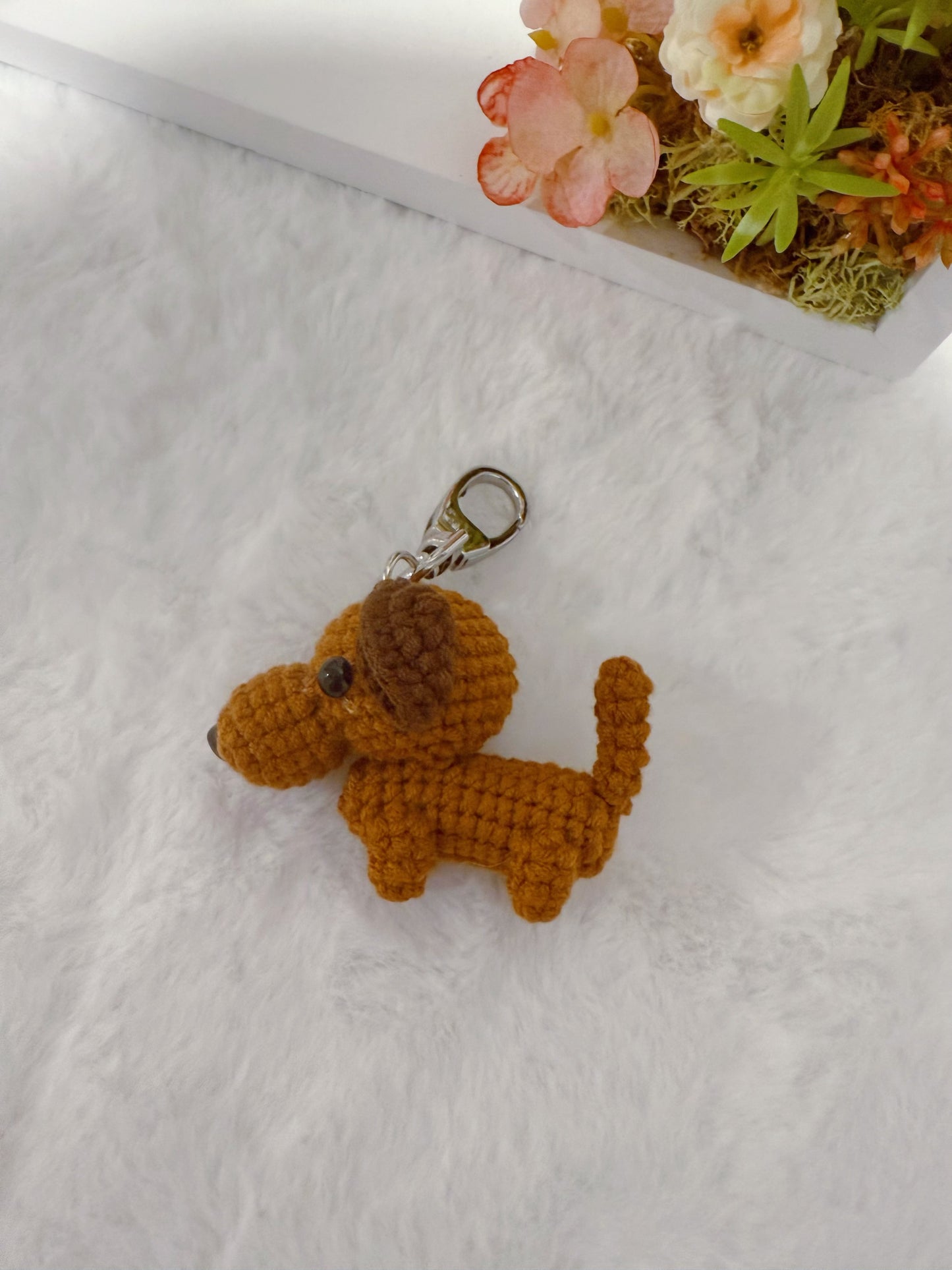 Sausage Dog Key Charm