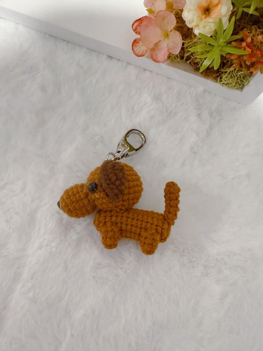 Sausage Dog Key Charm