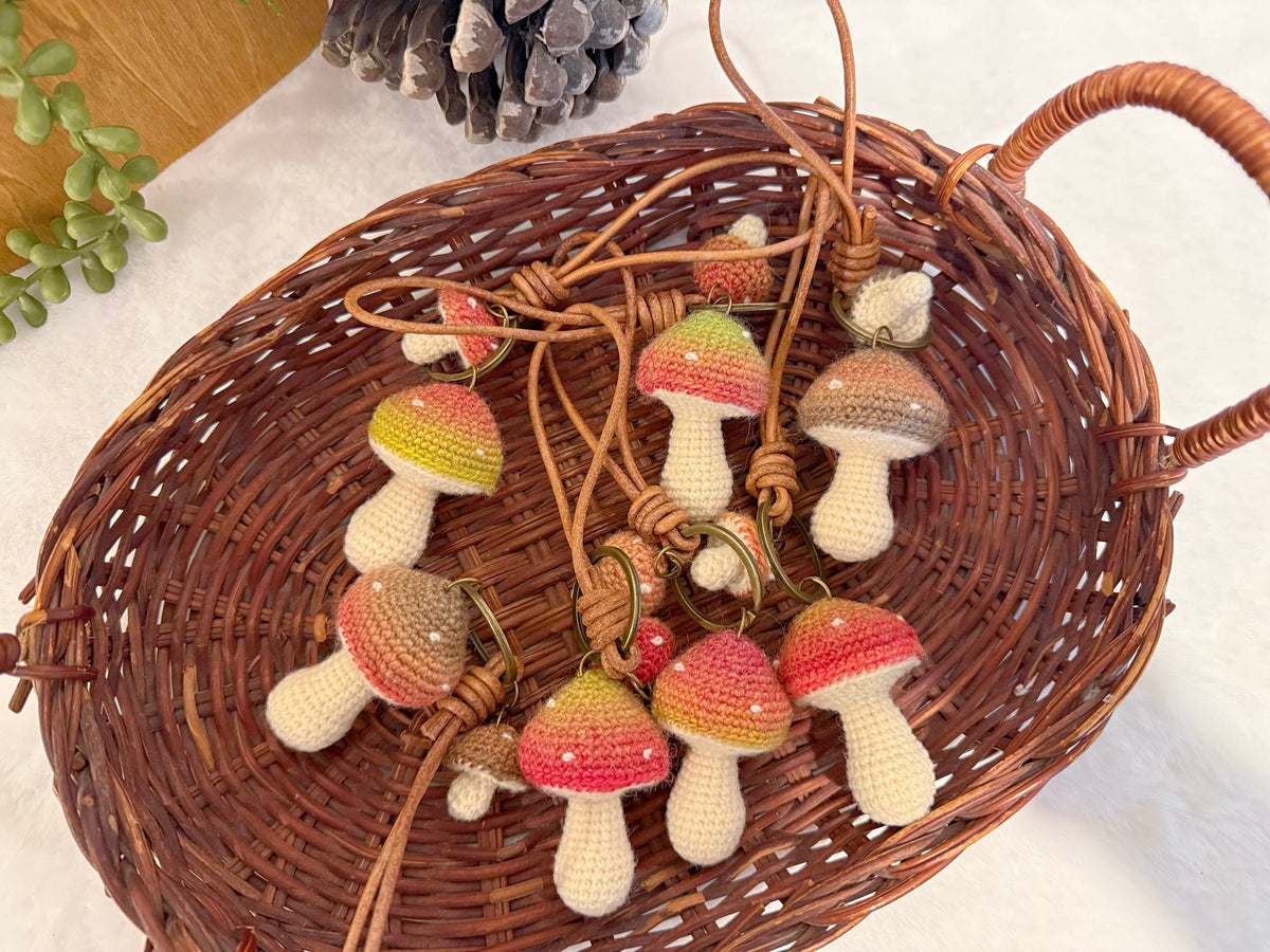 Enchanted Mushroom Key Charm