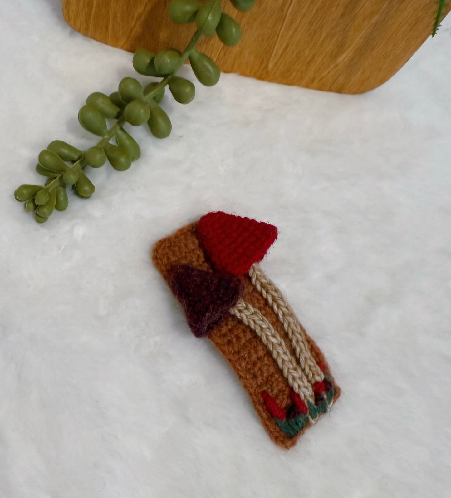 Little Raincap Embroidery Hair Clip