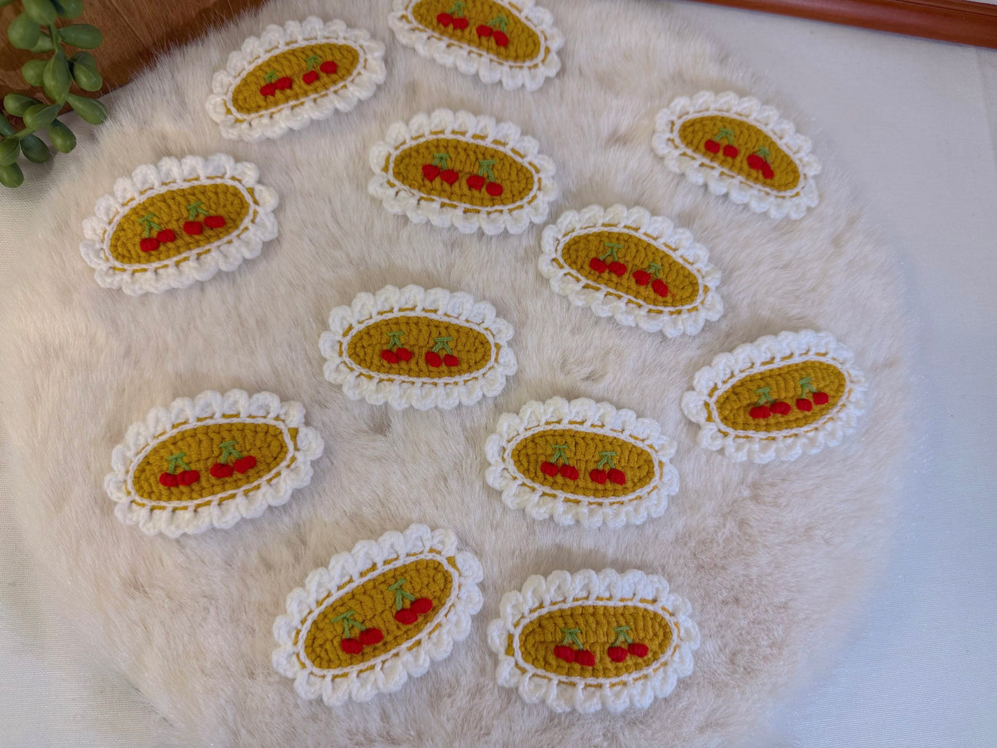 French Cottage Cherry Hair Clip