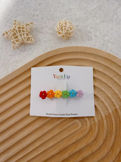 Puff Flowers Hair Clip