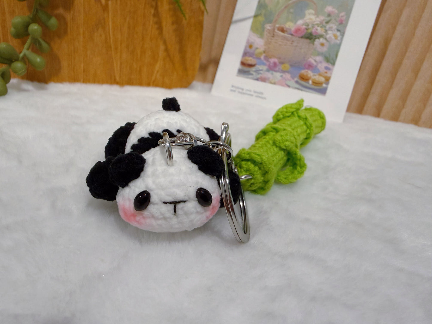 Panda & Bamboo Key Charm
