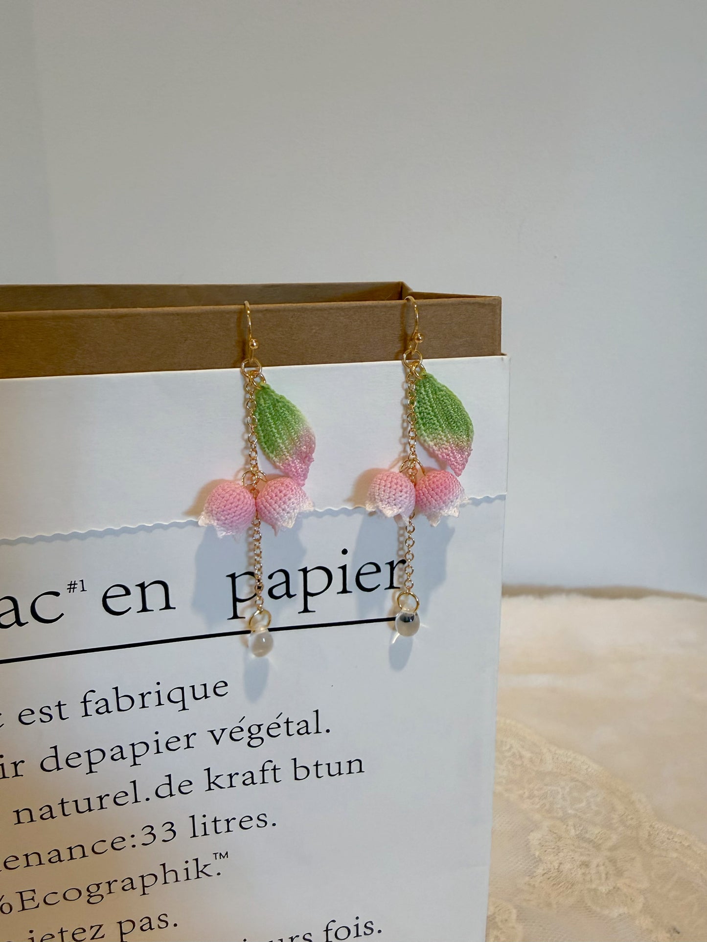 Spring Lily of the Valley Earrings