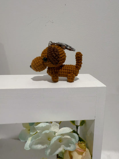 Sausage Dog Key Charm