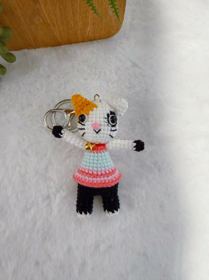 Hug Me Cat Key Charm