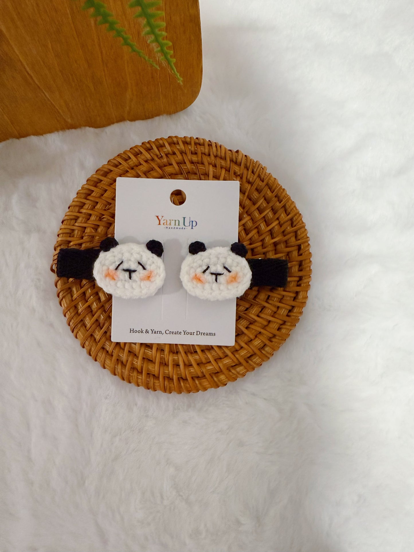 Panda Baby Hair Clips