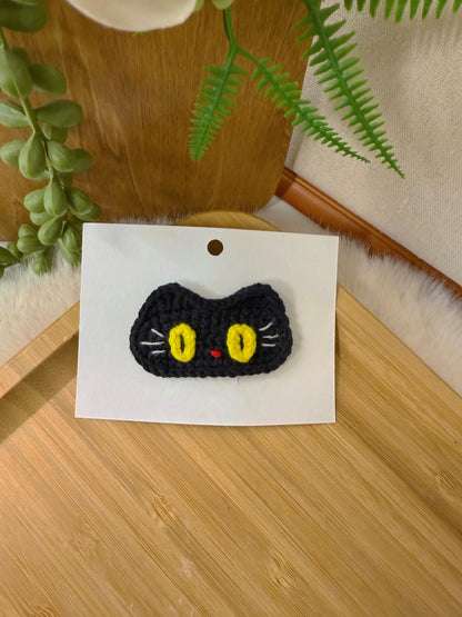 Black Cat Hair Clip