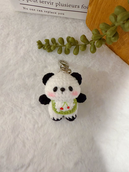 Bib-wearing Animal Key Charm