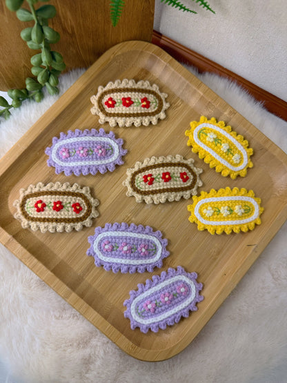 Pastel Garden Hair Clip