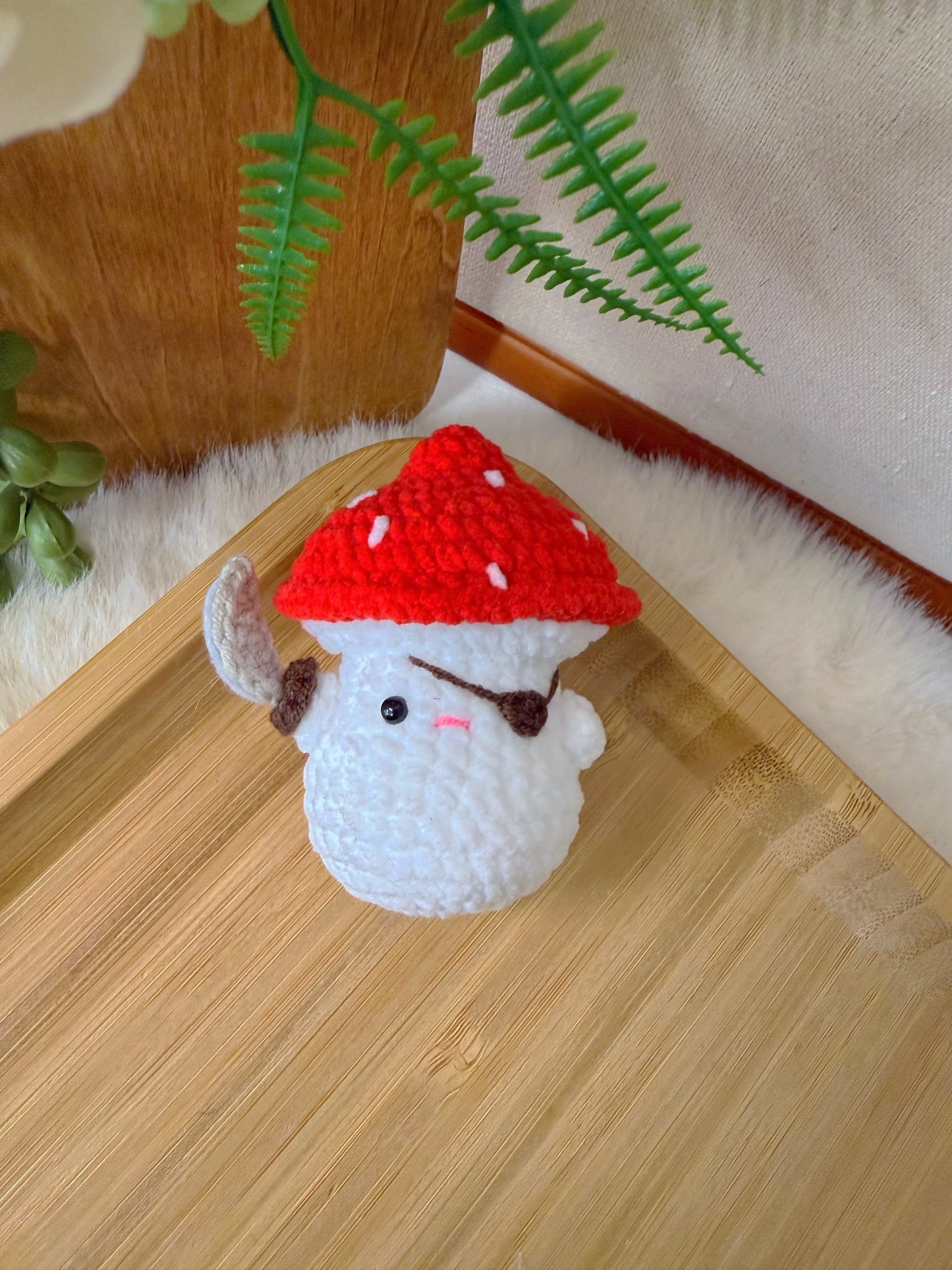 Pirate Mushroom Key Charm