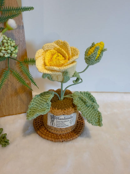 Romantic Rose Pot Decoration