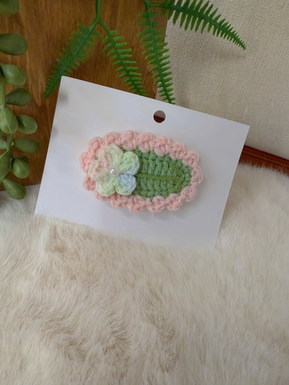 Pastel Rainbow Flower Hair Clip