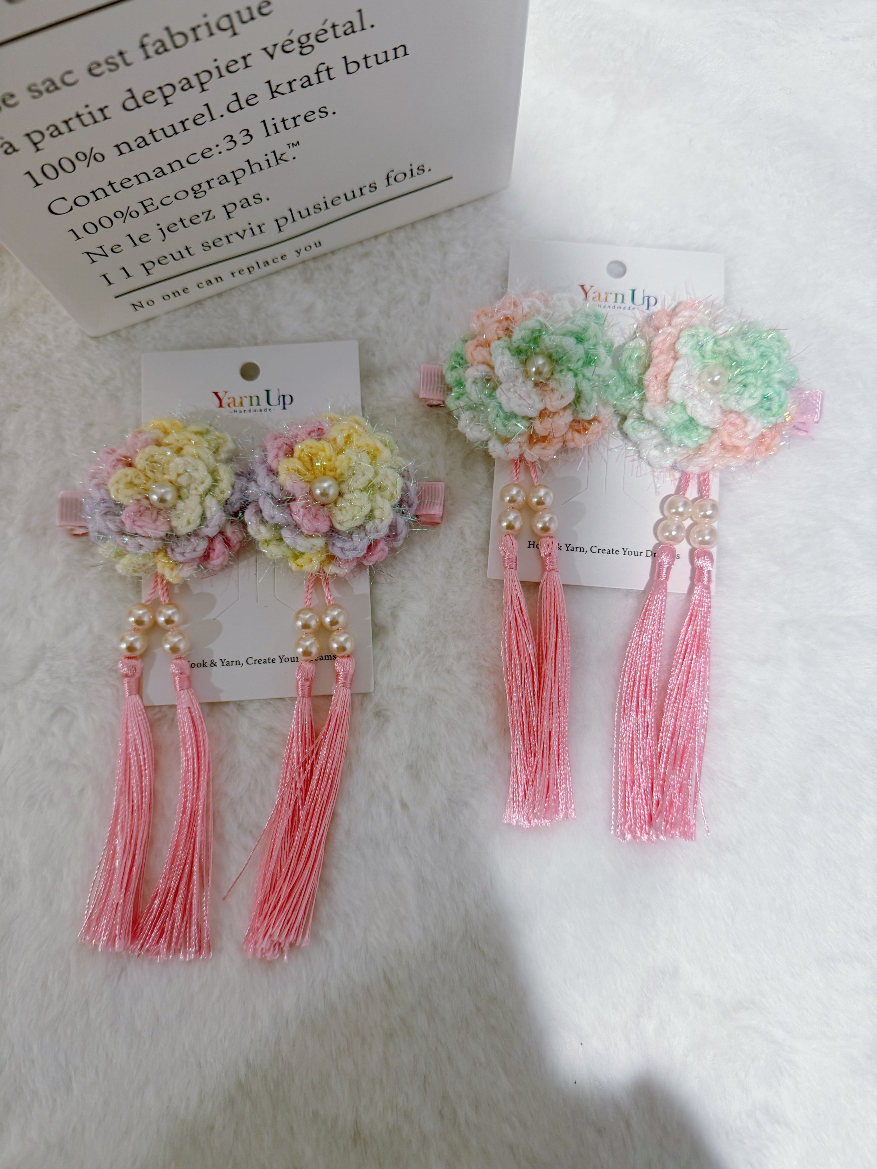 Shinny Flowers Hair Clip Set